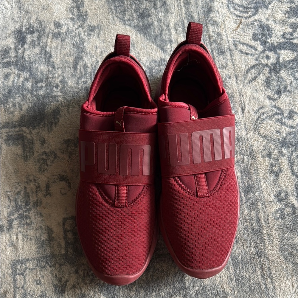 Puma Burgundy Slip-On Shoes